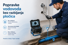 Popravke vodovoda bez razbijanja pločica
